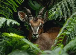 Saolas dans leur habitat naturel, illustrant leur comportement et leur reproduction